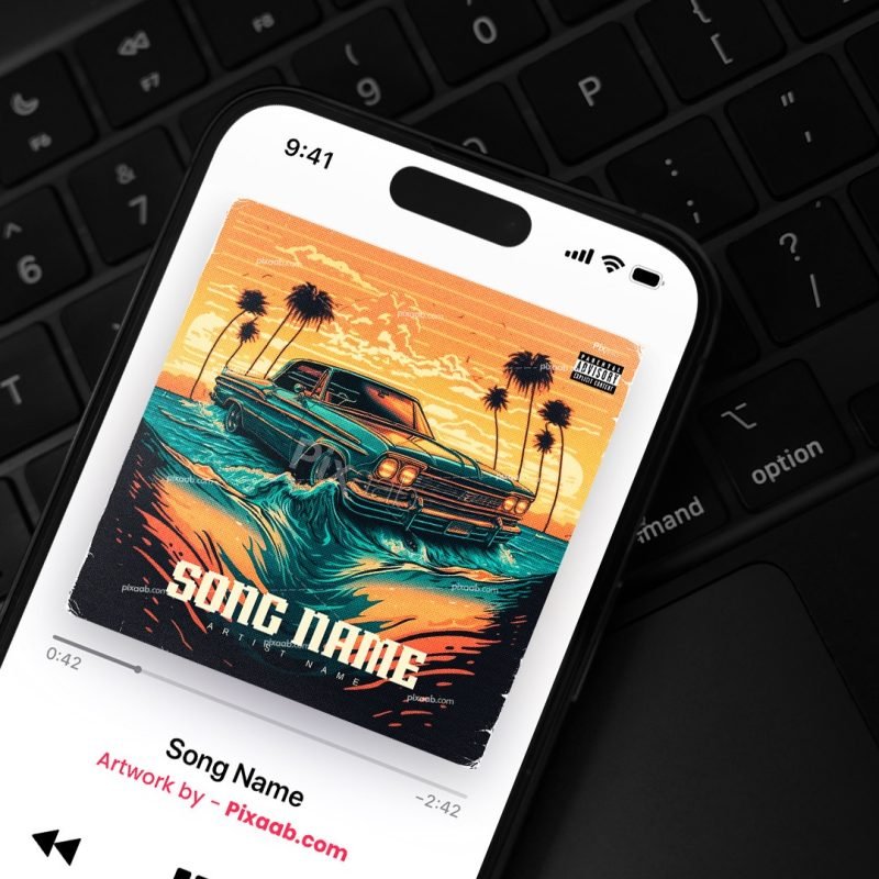 One Day Album Cover Art PSD Template - Pixaab.com